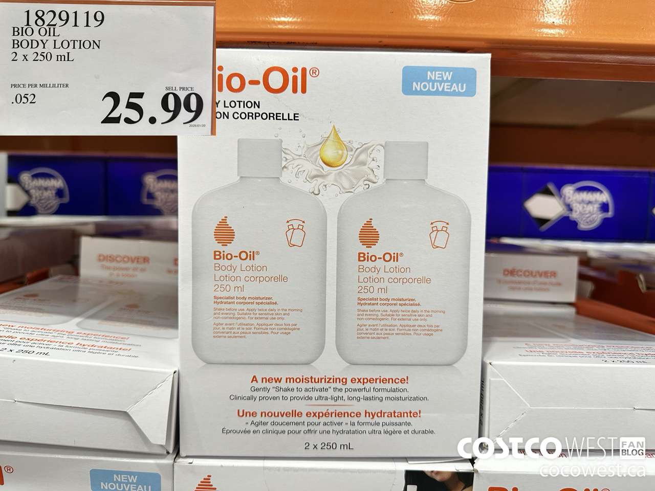 1829119 BIO OIL BODY LOTION 2 X 250ML $25.99