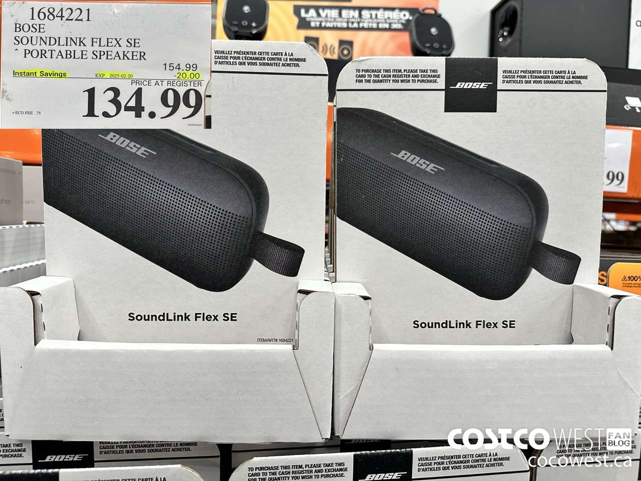 1684221 BOSE SOUNDLINK FLEX SPEAKER ($20.00 INSTANT SAVINGS EXPIRES ON 2025-02-20) $134.99