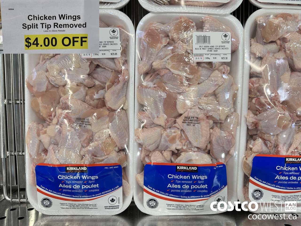 55504 CHICKEN WINGS ($4.00 INSTANT SAVINGS)