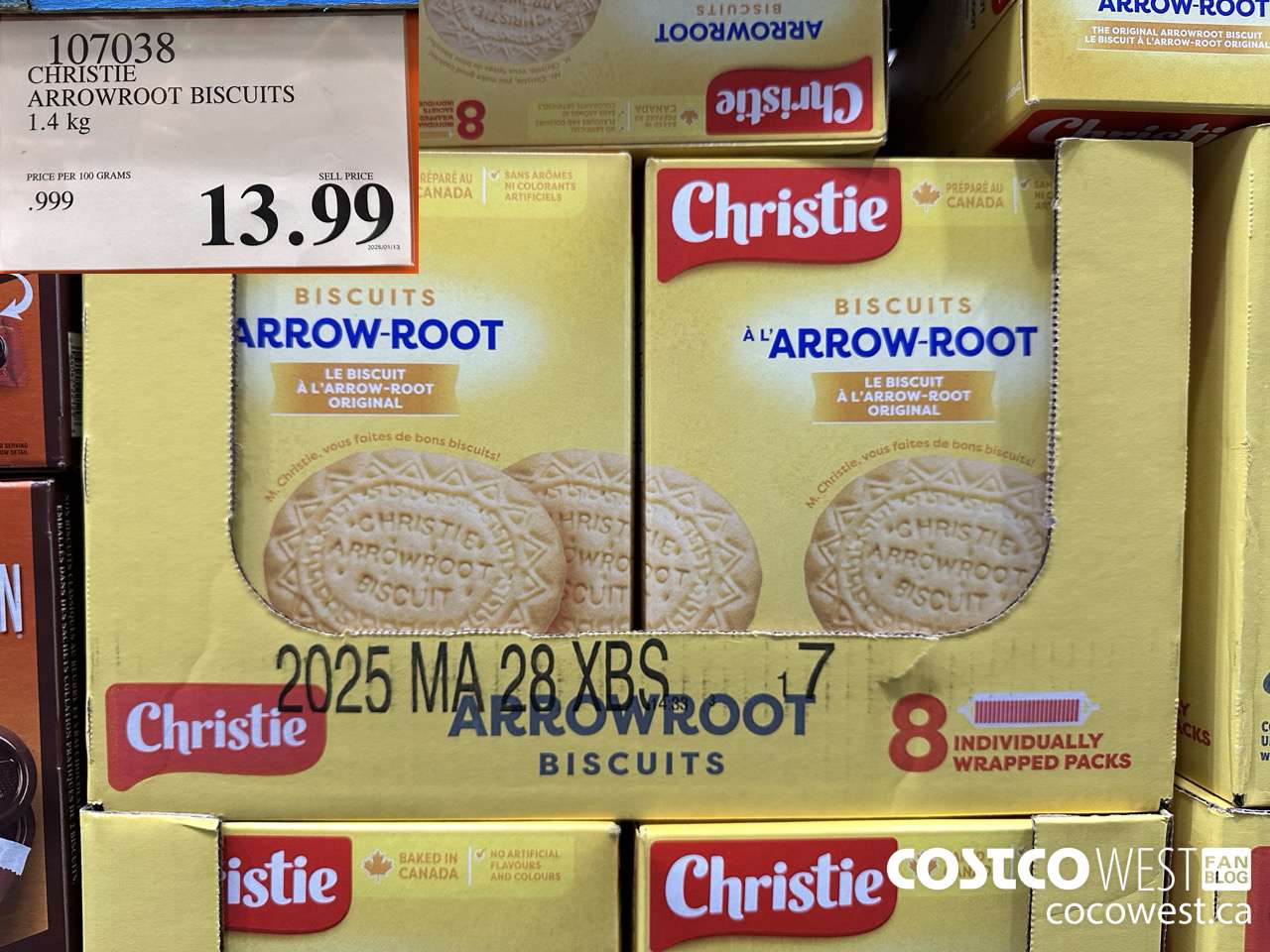 107038 CHRISTIE ARROWROOT BISCUITS 1.4 KG $13.99