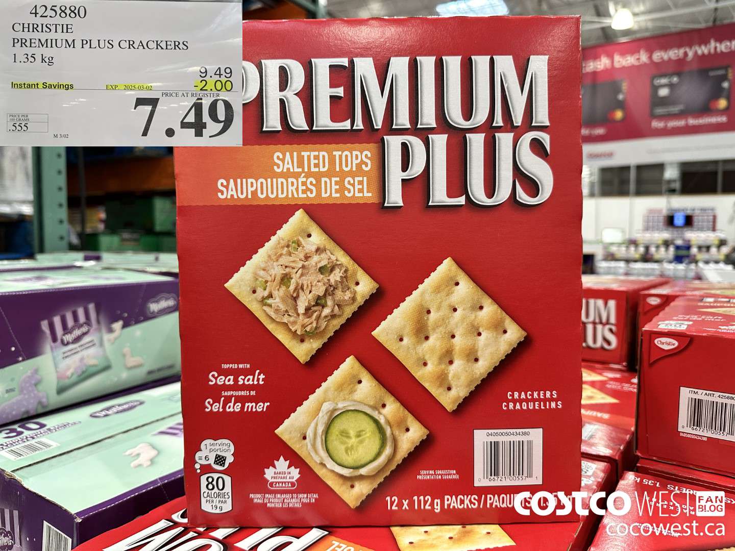 425880 CHRISTIE PREMIUM PLUS CRACKERS 1.35 kg ($2.00 INSTANT SAVINGS EXPIRES ON 2025-03-02) $7.49