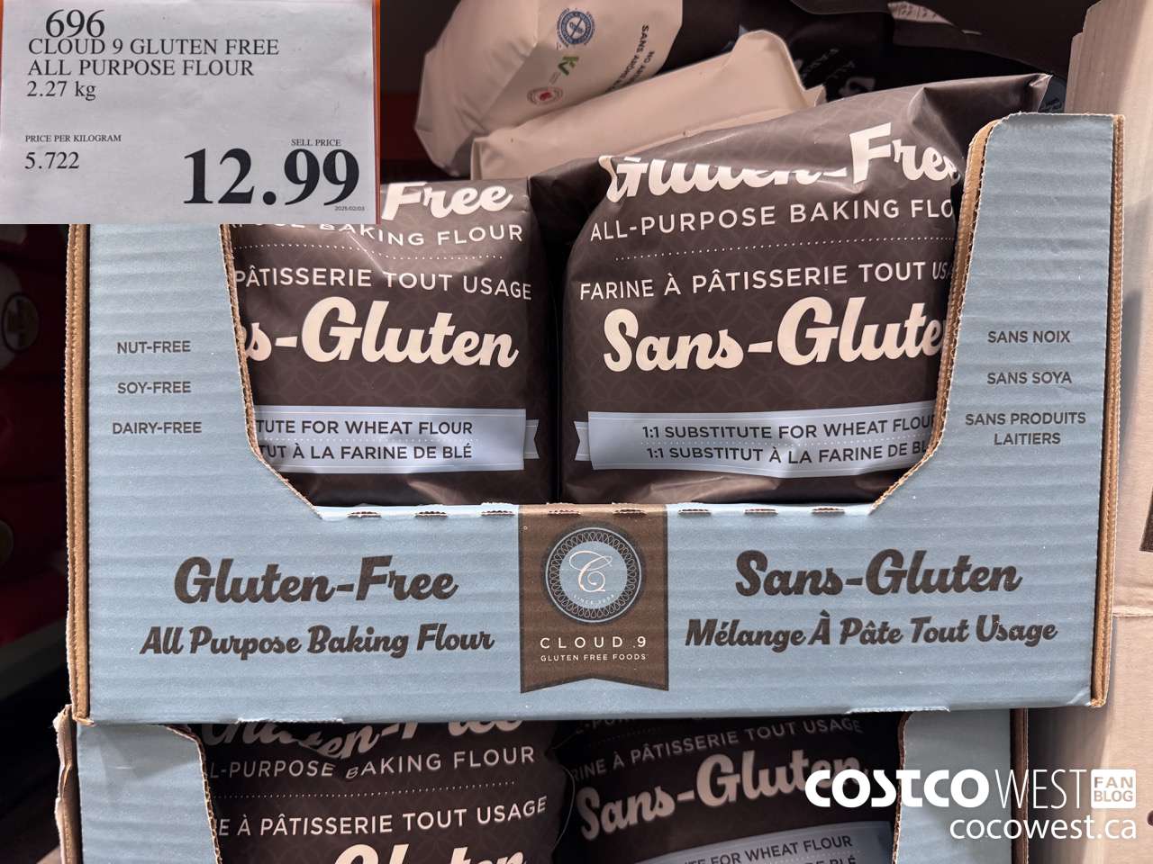 696 CLOUD 9 GLUTEN FREE ALL PURPOSE FLOUR 2.27 KG $12.99