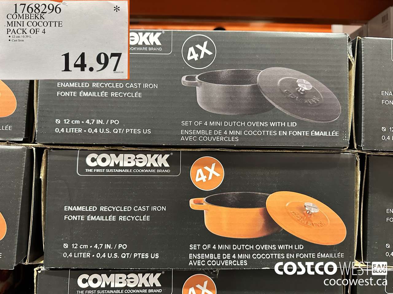 1768296 COMBEKK MINI COCOTTE PACK OF 4 $14.97