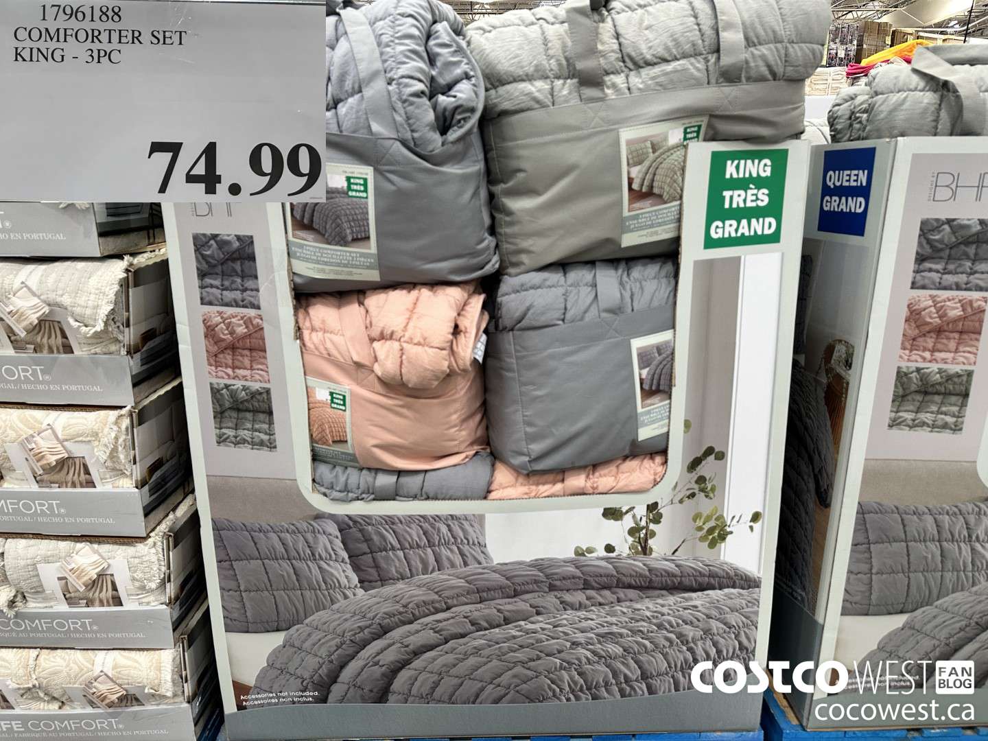 1796188 COMFORTER SET KING - 3PC  $74.99