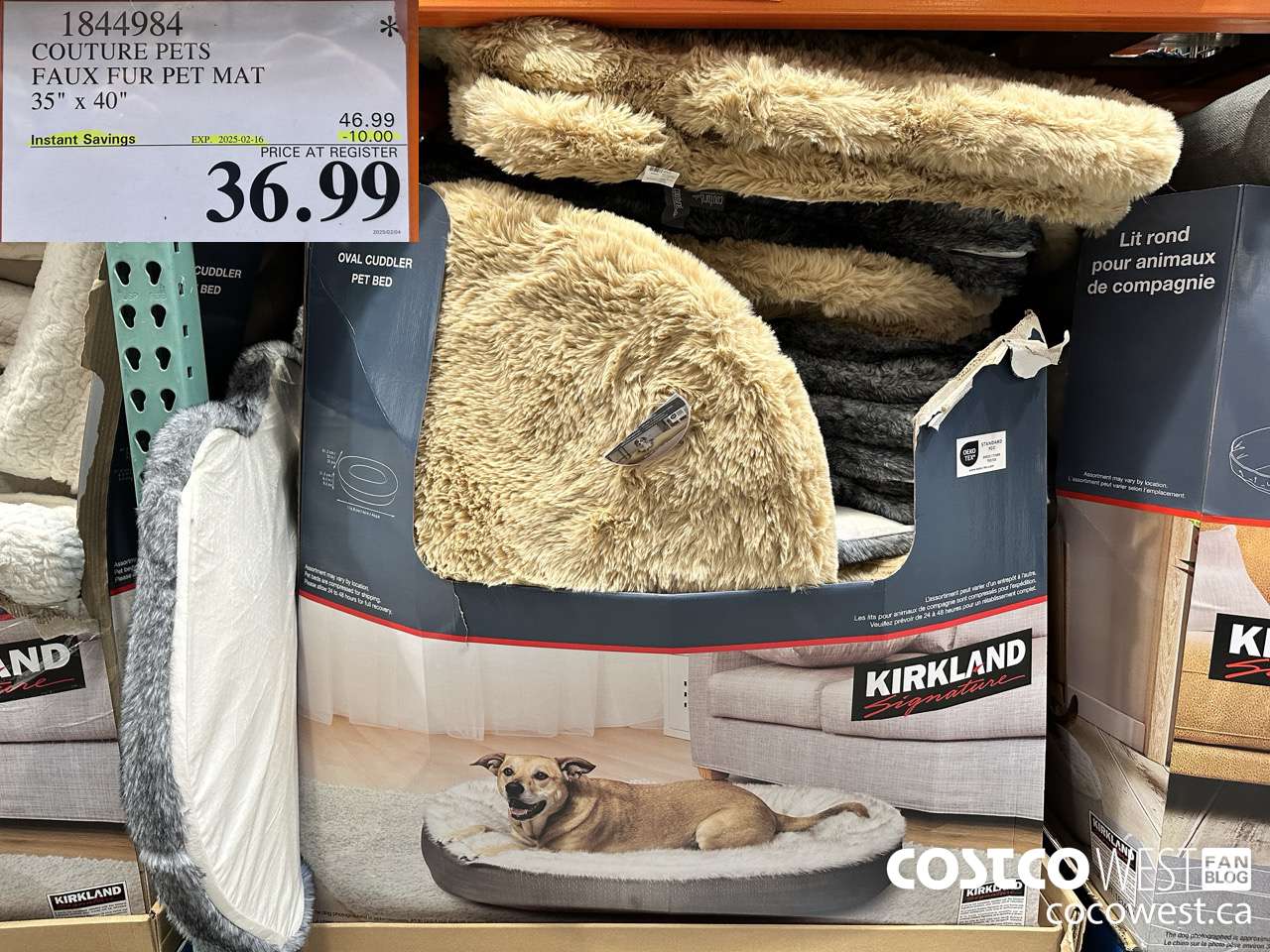 1844984 COUTURE PETS FAUX FUR PET MAT 35