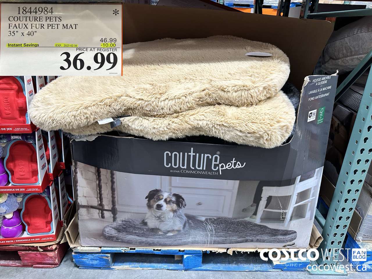 1844984 COUTURE PETS FAUX FUR PET MAT 35