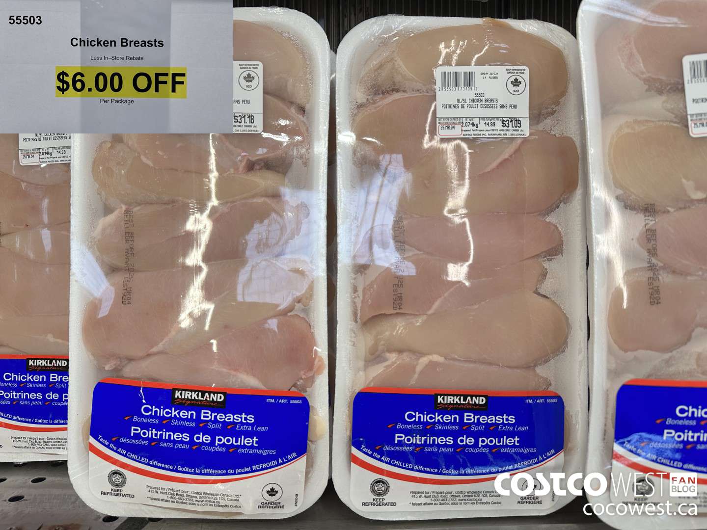 55503 Chicken Breasts ($6.00 INSTANT SAVINGS)