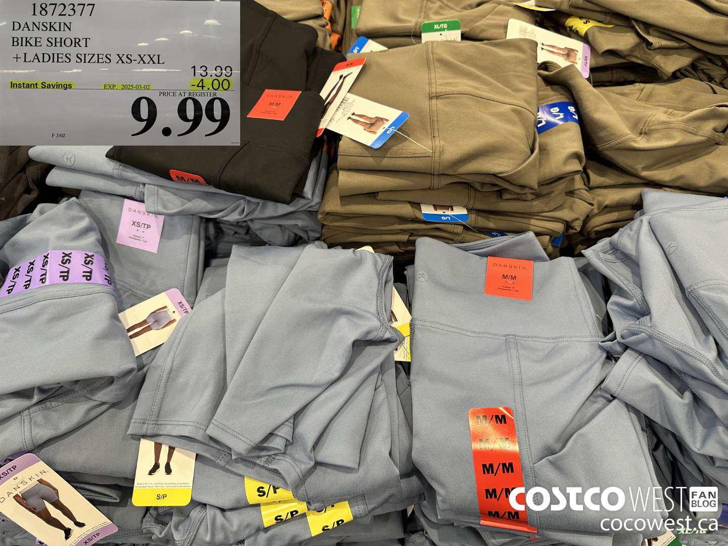 1872377 DANSKIN BIKE SHORT LADIES SIZES XS-XXL ($4.00 INSTANT SAVINGS EXPIRES ON 2025-03-02) $9.99