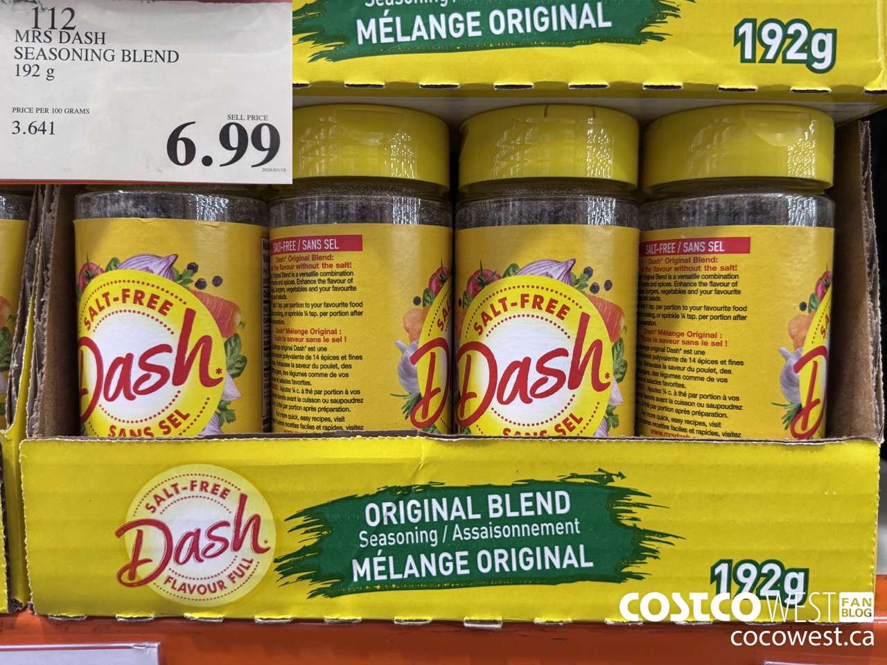 112 DASH ORIGINAL BLEND 192 g $6.99