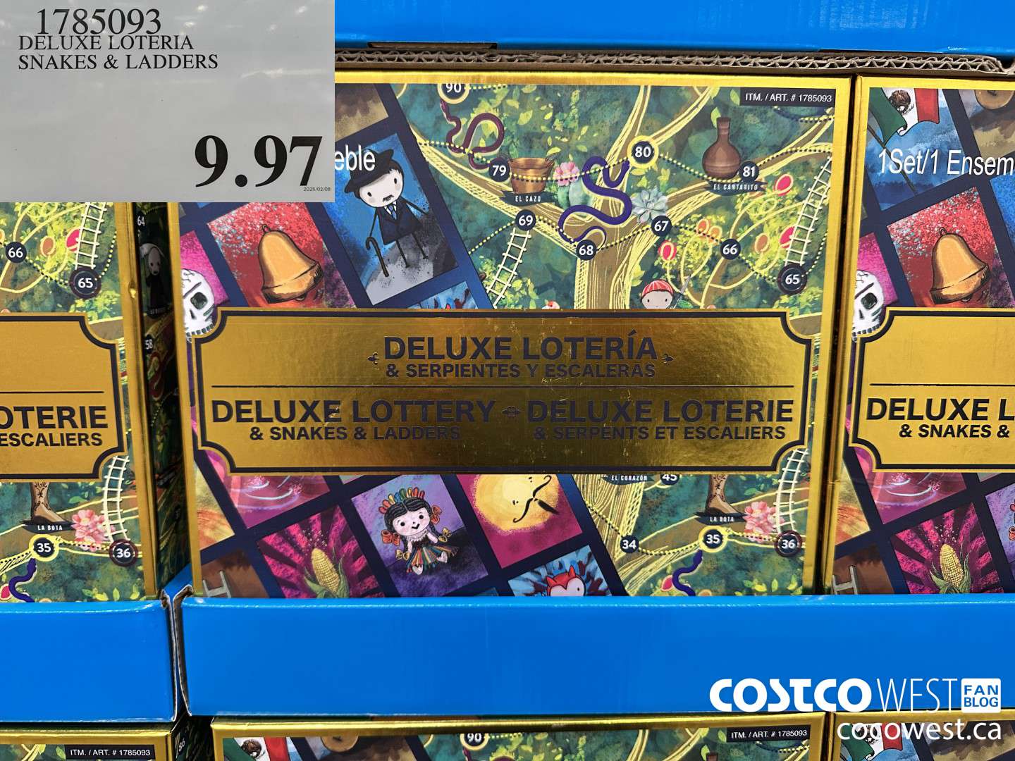 1785093 DELUXE LOTERIA SNAKES & LADDERS $9.97