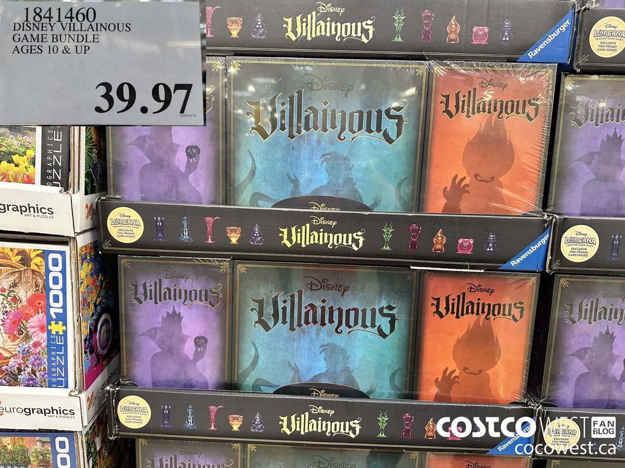 1841460 DISNEY VILLAINOUS GAME BUNDLE AGES 10 & UP $39.97