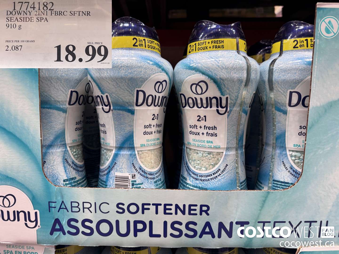 1774182 DOWNY 2IN1 FBRC SFTNR SEASIDE SPA 910G $18.99