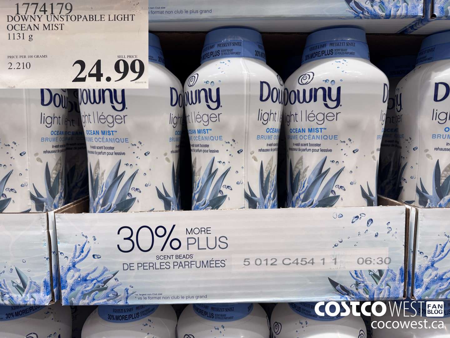 1774179 DOWNY UNSTOPABLE LIGHT OCEAN MIST 1131G $24.99