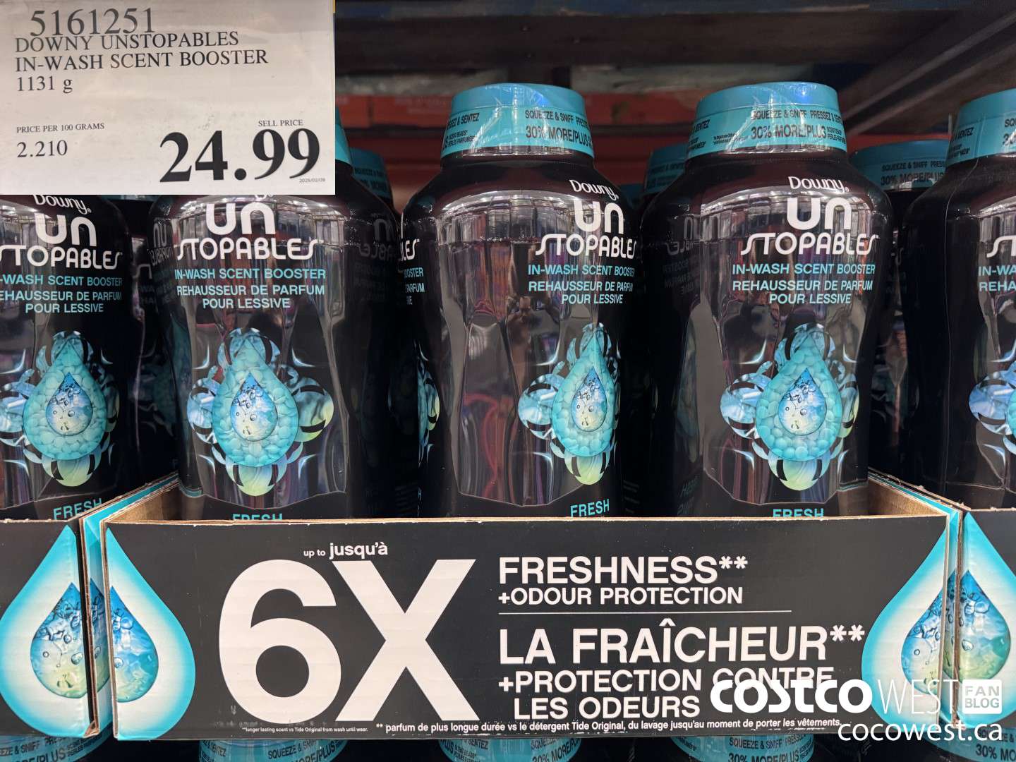 5161251 DOWNY UNSTOPPABLES IN-WASH SCENT BOOSTER 1131 g $24.99