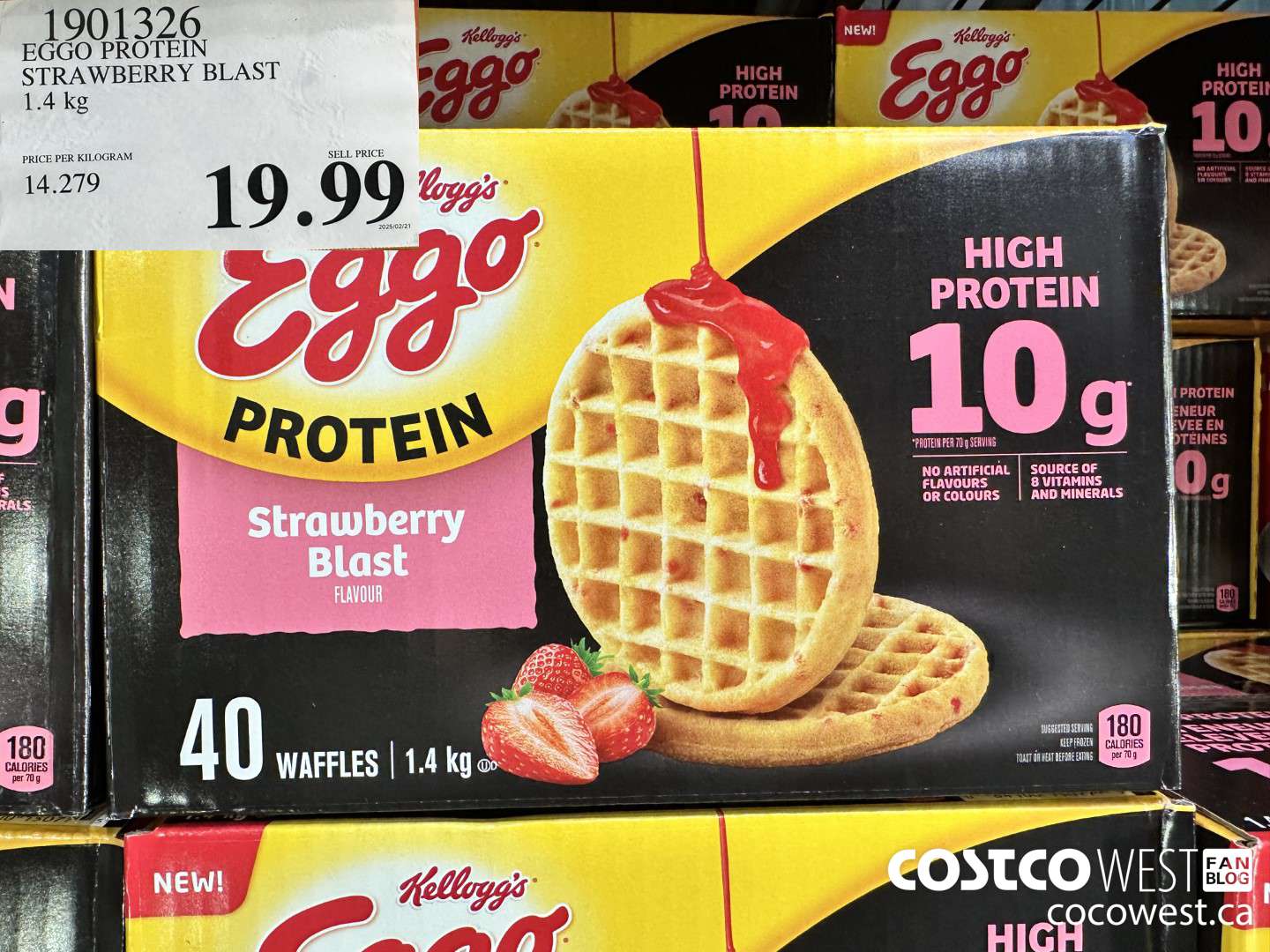 1901326 EGGO PROTEIN STRAWBERRY BLAST 1.4 kg $19.99