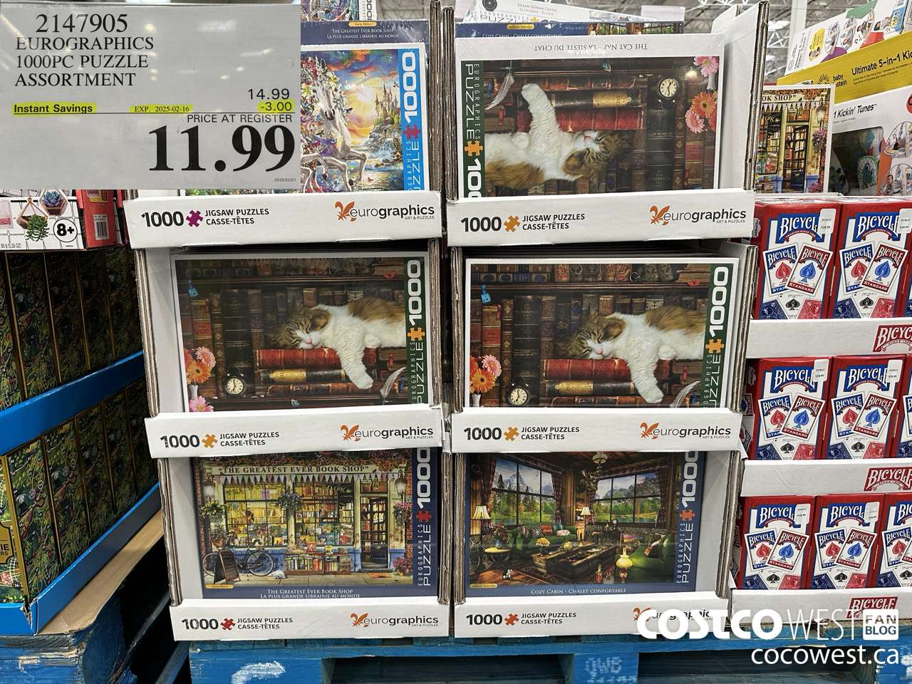 2147905 EUROGRAPHICS 1000PC PUZZLE ASSORTMENT ($3.00 INSTANT SAVINGS EXPIRES ON 2025-02-16) $11.99