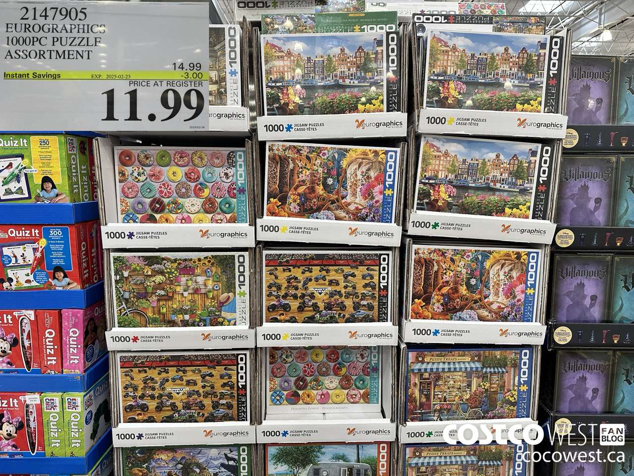 2147905 EUROGRAPHICS 1000PC PUZZLE ASSORTMENT ($3.00 INSTANT SAVINGS EXPIRES ON 2025-02-23) $11.99