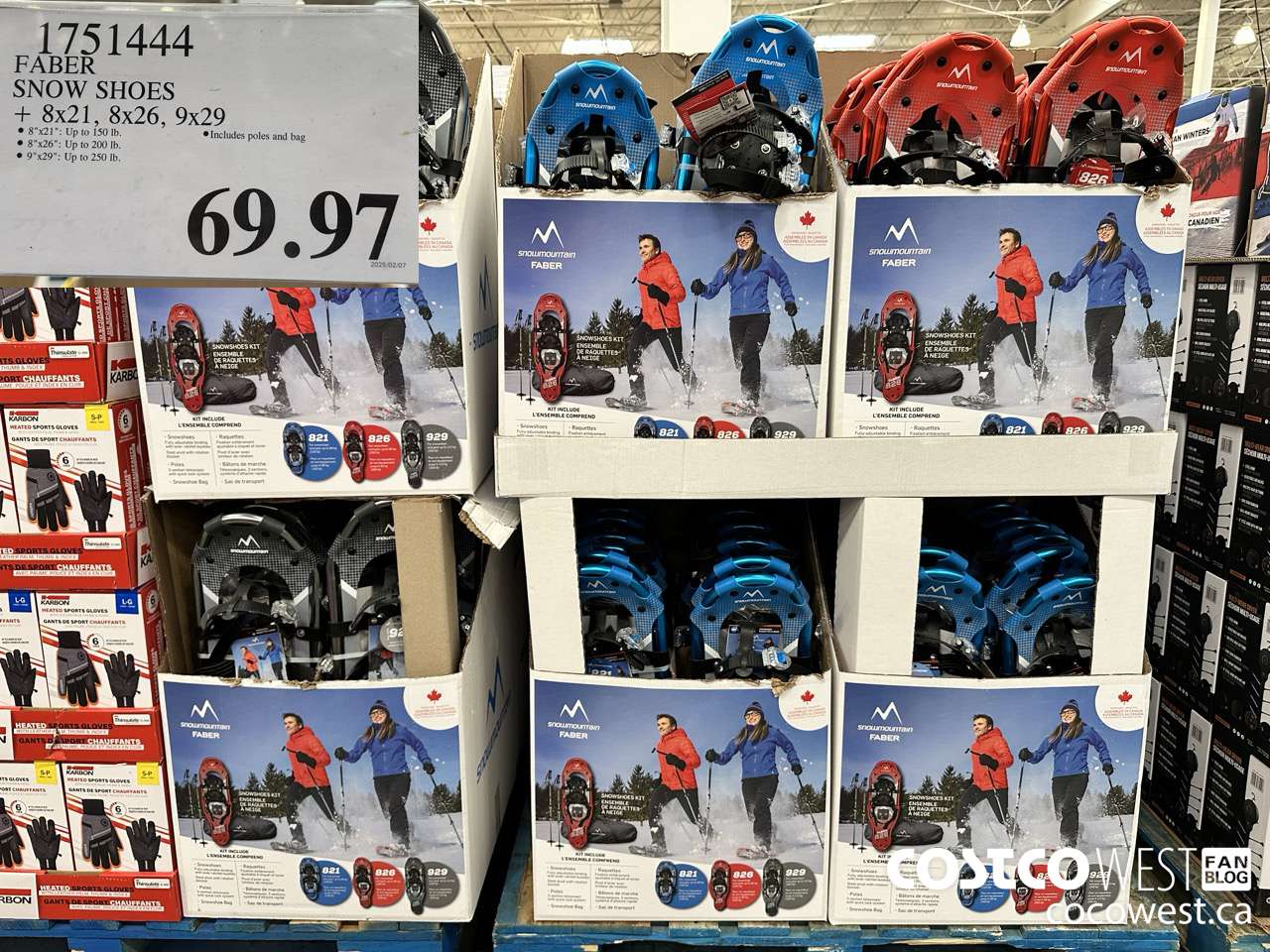 1751444 FABER SNOW SHOES 8X21, 8X26, 9X29 $69.97