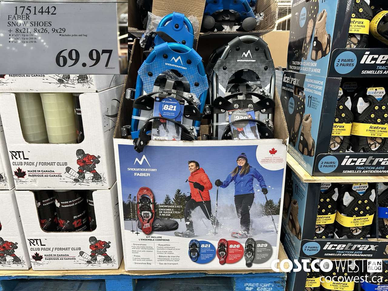 1751442 FABER SNOW SHOES 8X21, 8X26, 9X29 $69.97