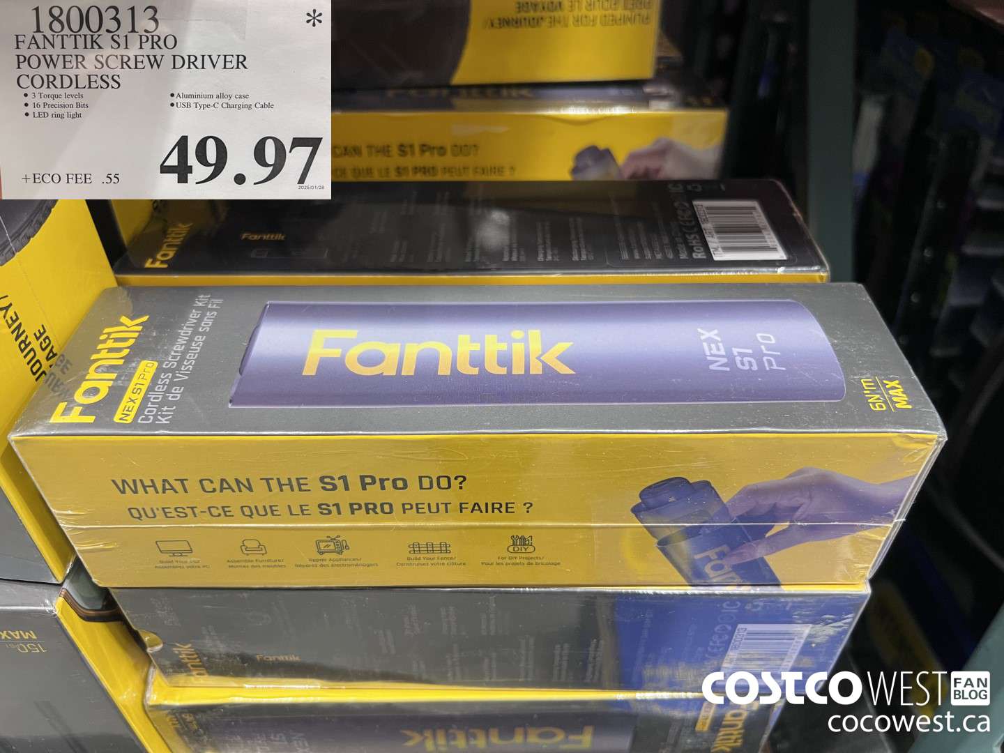 1800313 FANTTIK S1 PRO POWER SCREW DRIVER $49.97