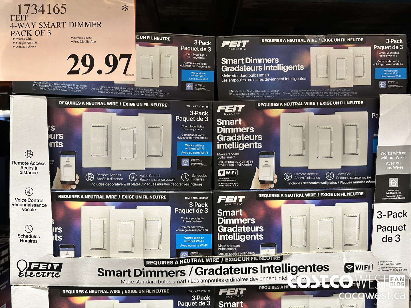 1734165 FEIT SMART DIMMER 3PK $29.97