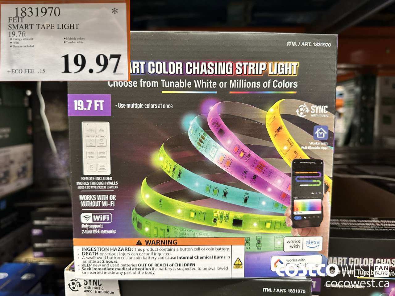 1831970 FEIT SMART TAPE LIGHT 20FT $19.97