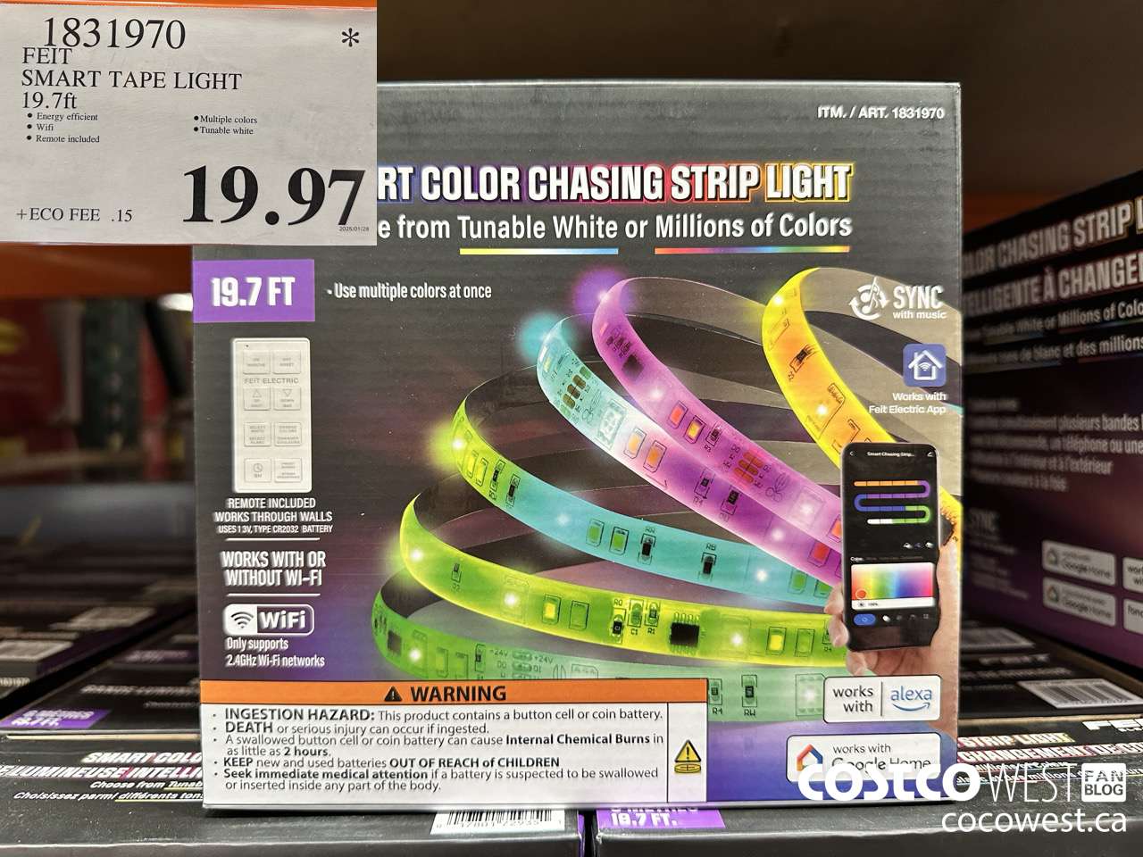 1831970 FEIT SMART TAPE LIGHT 20FT $19.97