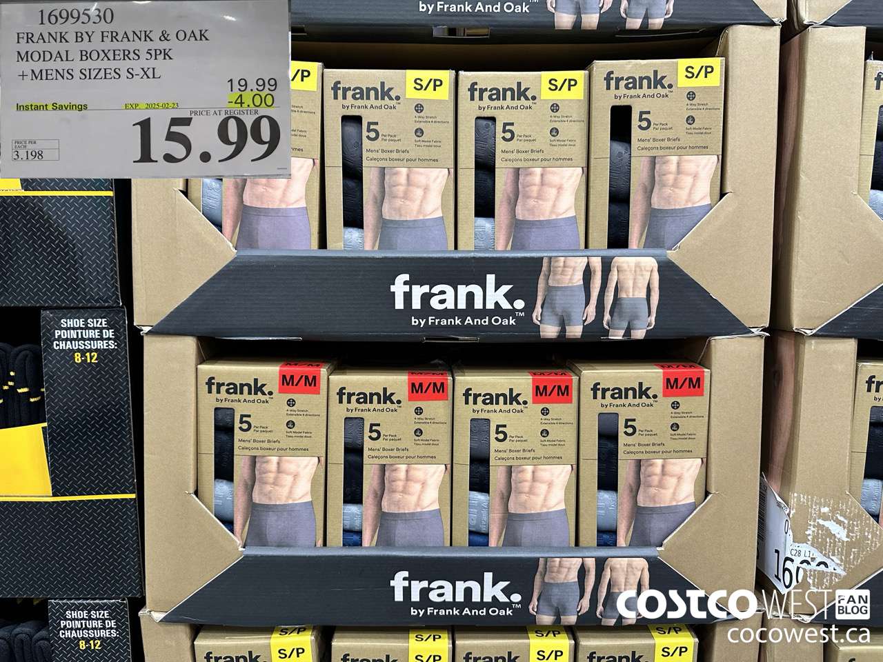 1699530 FRANK BY FRANK & OAK MODAL BOXERS 5PK MENS SIZES S-XL ($4.00 INSTANT SAVINGS EXPIRES ON 2025-02-23) $15.99