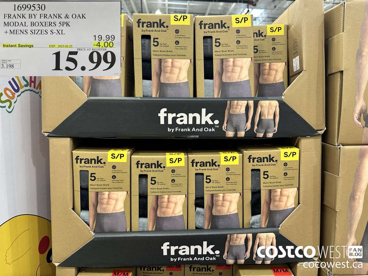 1699530 FRANK BY FRANK & OAK MODAL BOXERS 5PK MENS SIZES S-XL ($4.00 INSTANT SAVINGS EXPIRES ON 2025-02-23) $15.99