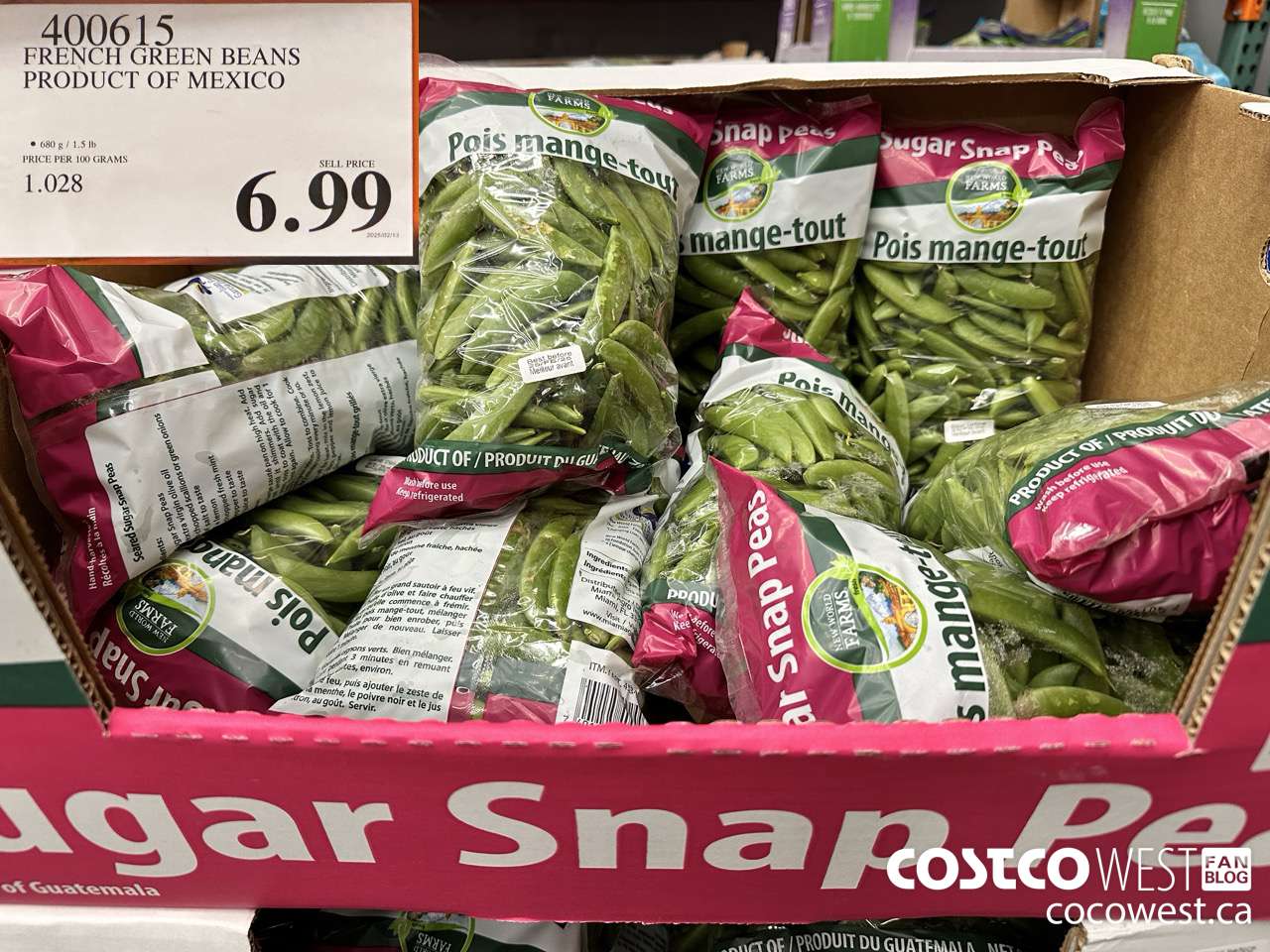 400615 FRENCH GREEN BEANS PRODUCT OF MEXICO $6.99