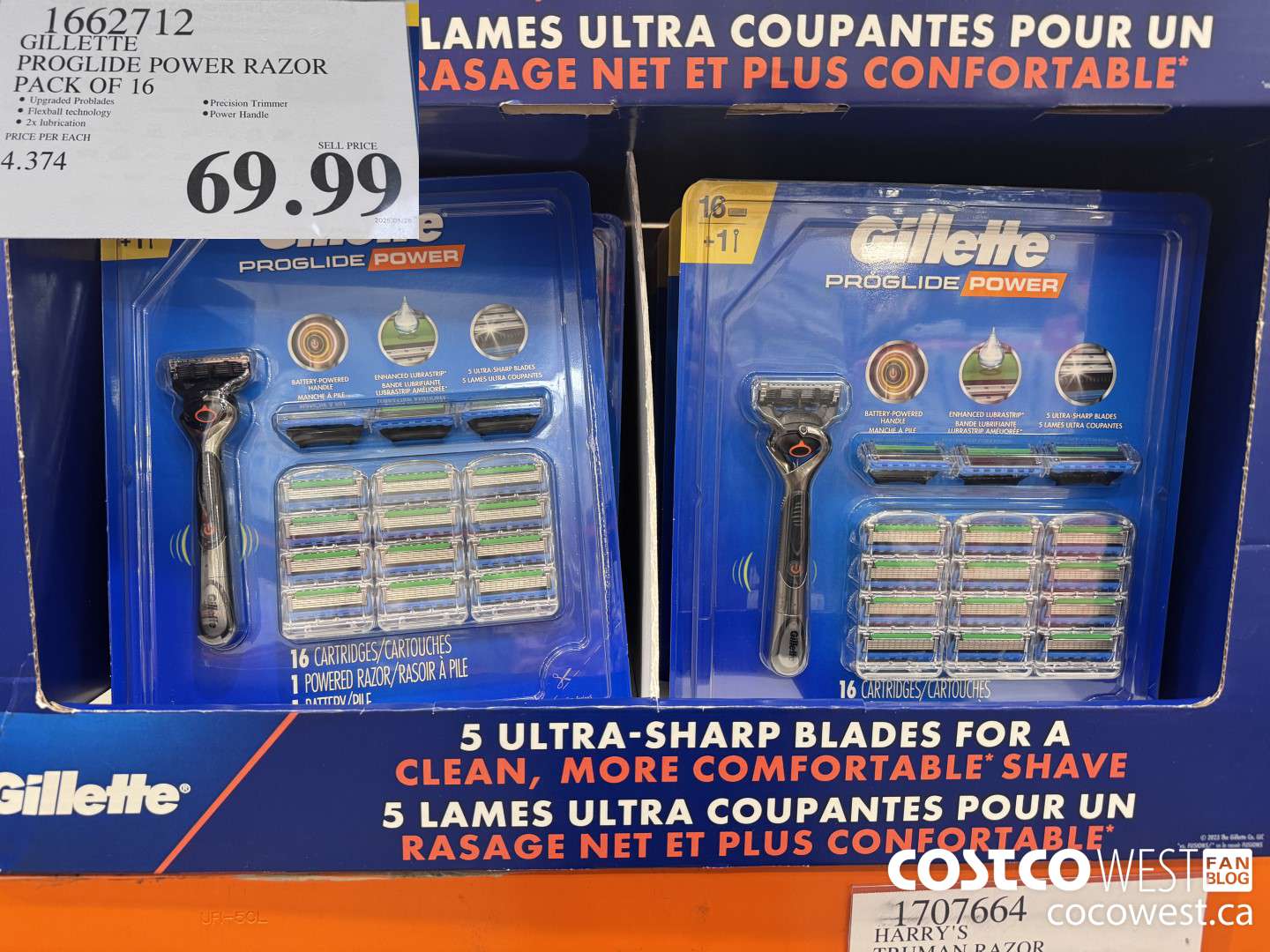 1662712 FUSION PROGLIDE POWER WITH HANDLE PACK OF 16 $69.99