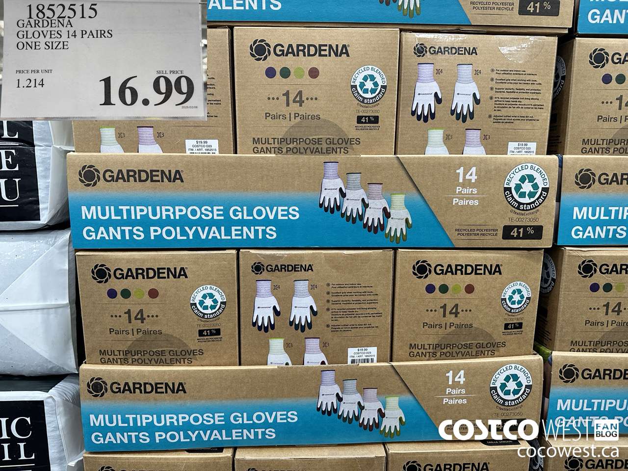 1852515 GARDENA GLOVES 14 PAIR ONE SIZE $16.99