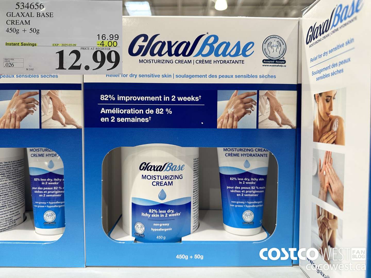 534656 GLAXAL BASE CREAM 450g + 50 g ($4.00 INSTANT SAVINGS EXPIRES ON 2025-03-09) $12.99