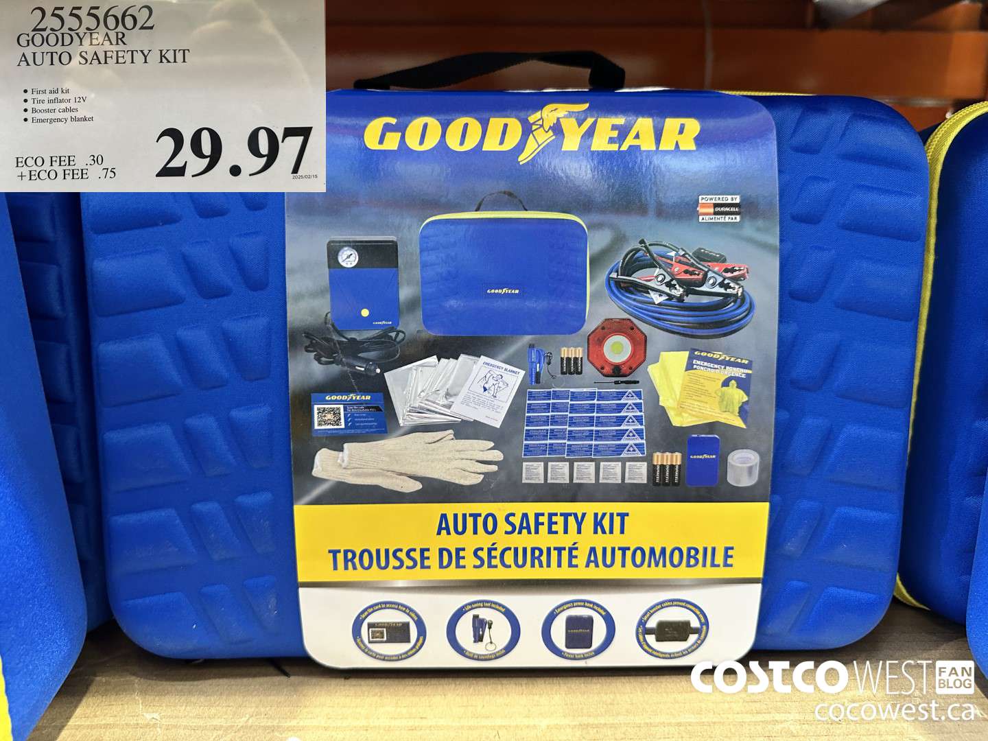 2555662 GOODYEAR AUTO SAFETY KIT $29.97