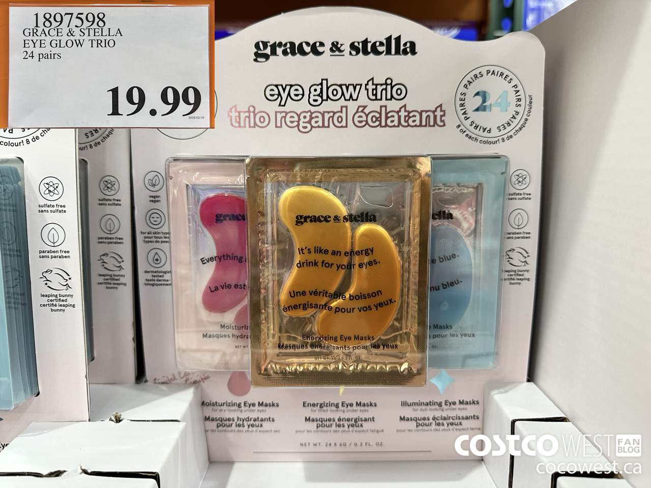 1897598 GRACE & STELLA EYE GLOW TRIO 24 PAIRS $19.99