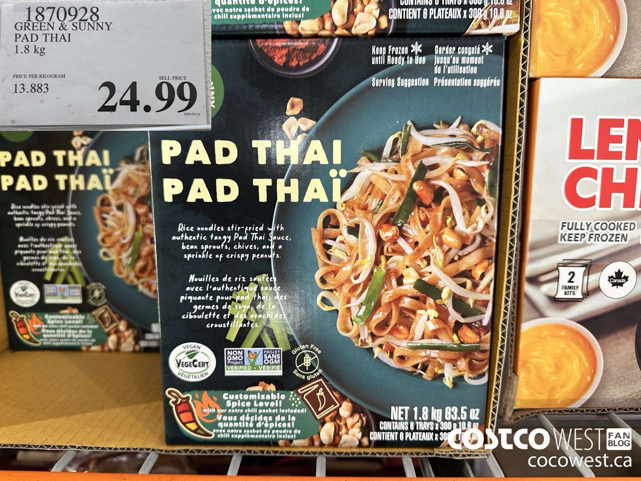 1870928 GREEN & SUNNY PAD THAI 1.8KG $24.99