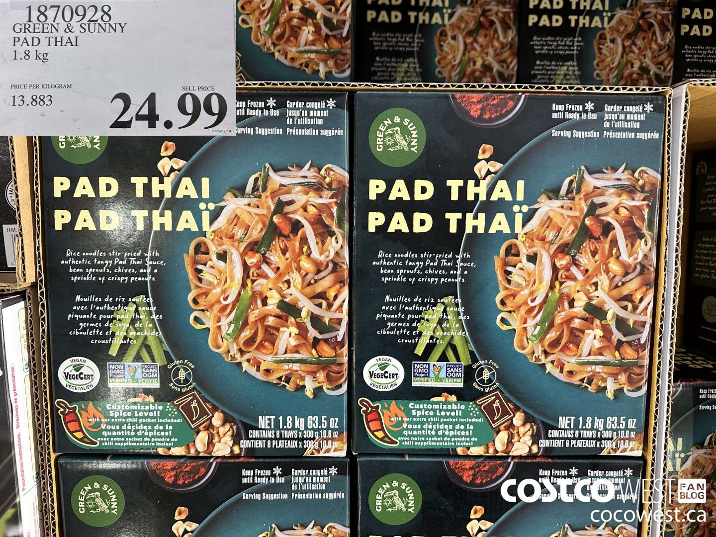 1870928 GREEN & SUNNY PAD THAI 1.8 kg $24.99