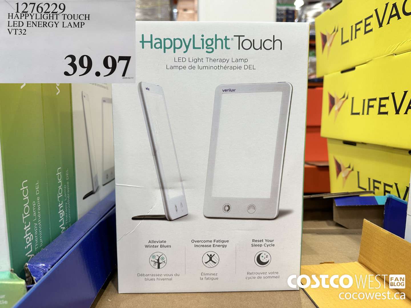 1276229 HAPPYLIGHT TOUCH LED ENERGY LAMP VT32 $39.97