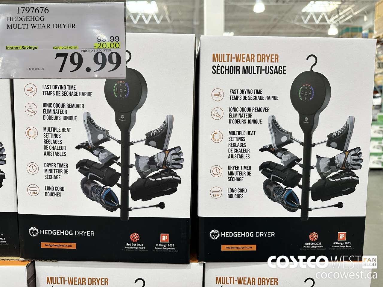 1797676 HEDGEHOG MULTI-WEAR DRYER ($20.00 INSTANT SAVINGS EXPIRES ON 2025-02-16) $79.99