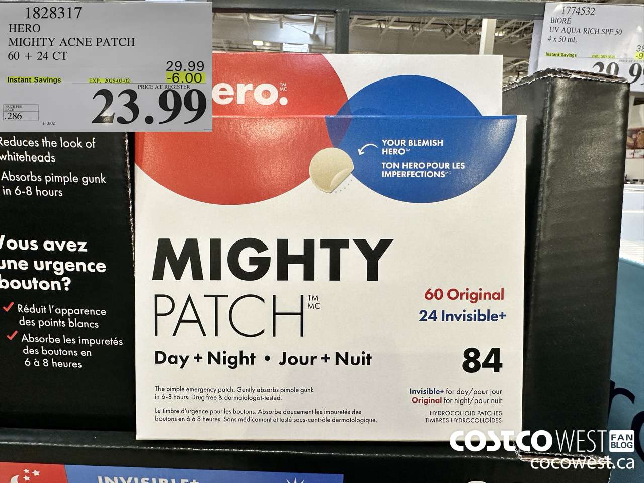 1828317 HERO MIGHTY ACNE PATCH 60 + 24 CT ($6.00 INSTANT SAVINGS EXPIRES ON 2025-03-02) $23.99