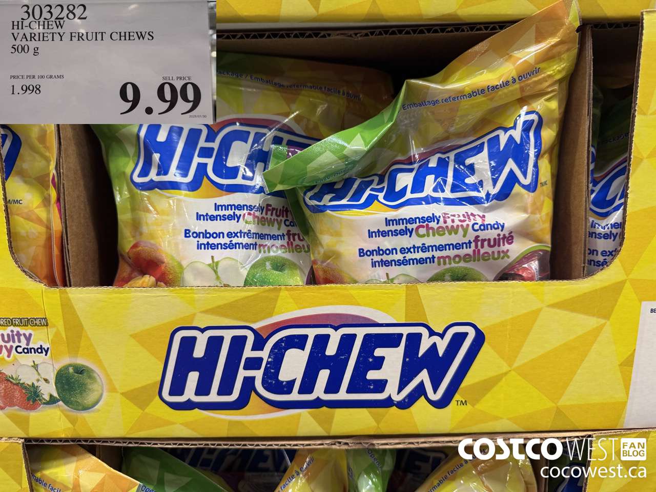 303282 HI-CHEW VARIETY FRUIT CHEWS 500 g $9.99