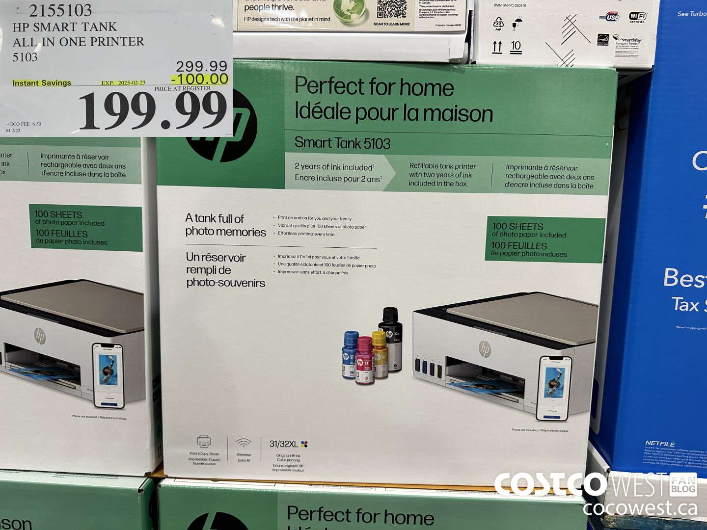 2155103 HP SMART TANK ALL IN ONE PRINTER 5103 ($100.00 INSTANT SAVINGS EXPIRES ON 2025-02-23) $199.99