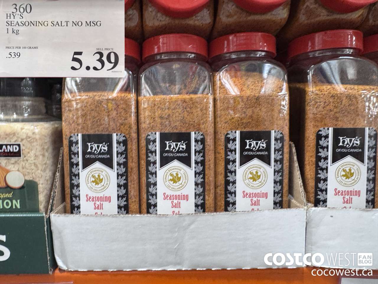 360 HY'S NO MSG SEASONING SALT 1KG $5.39