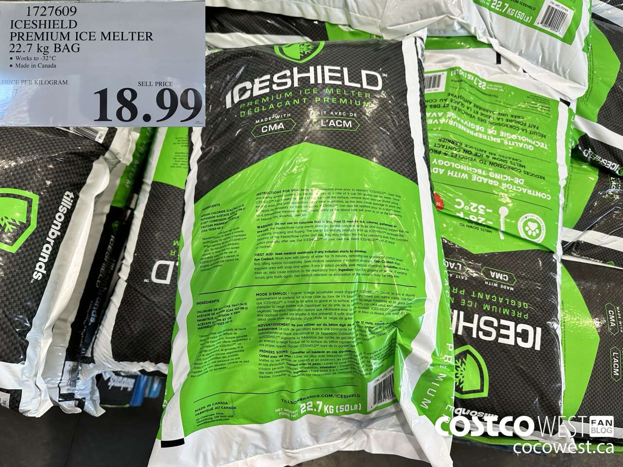1727609 ICESHIELD PREMIUM ICE MELTER 22.7KG $18.99