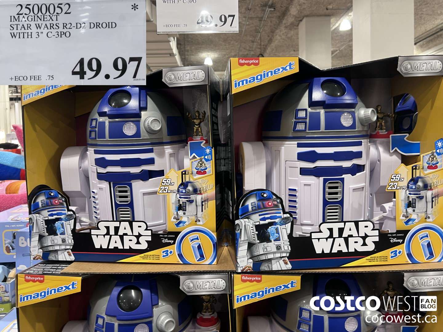 2500052 IMAGINEXT STAR WARS R2-D2 DROID WITH 3