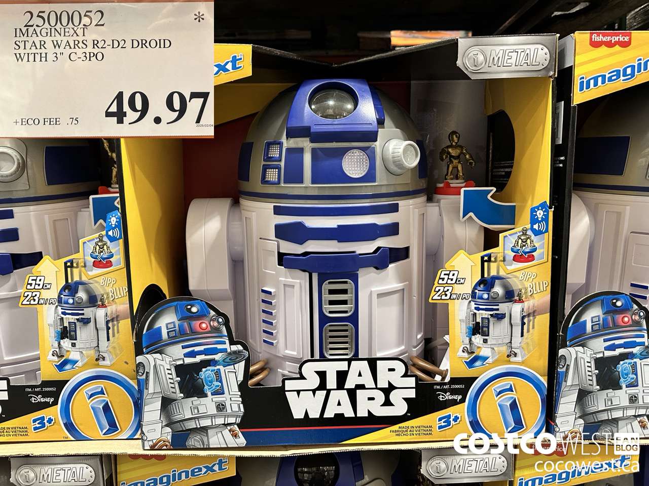 2500052 IMAGINEXT STAR WARS R2-D2 DROID WITH 3