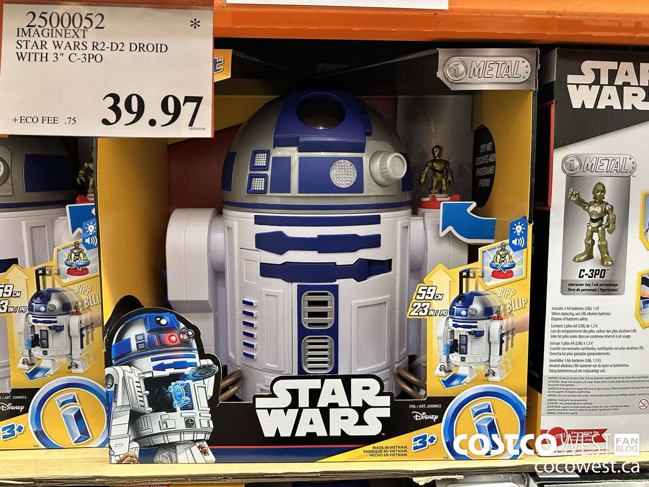 2500052 IMAGINEXT STAR WARS R2-D2 DROID WITH 3