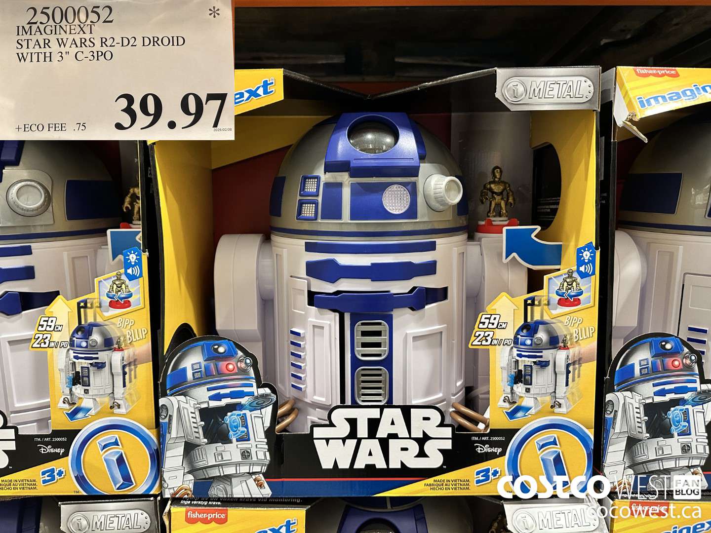 2500052 IMAGINEXT STAR WARS R2-D2 DROID WITH 3