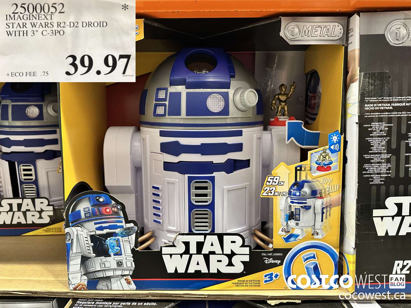 2500052 IMAGINEXT STAR WARS R2-D2 DROID WITH 3