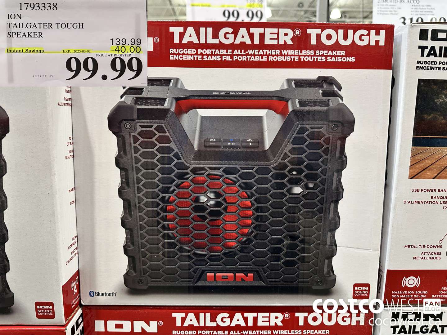 1793338 ION AUDIO TAILGATER TOUGH SPEAKER ($40.00 INSTANT SAVINGS EXPIRES ON 2025-03-02) $99.99
